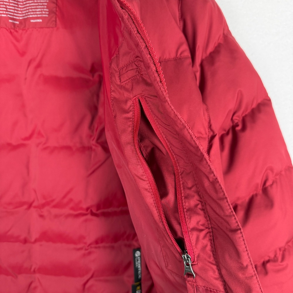 L.L. Bean DownTek Down Puffer Jacket Womens L Red Zipper Pockets Gorpcore - Picture 7 of 12